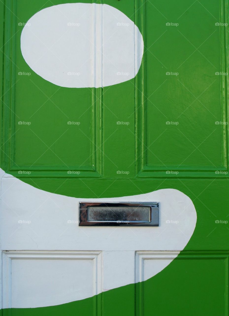 It's  The Green And White Door 