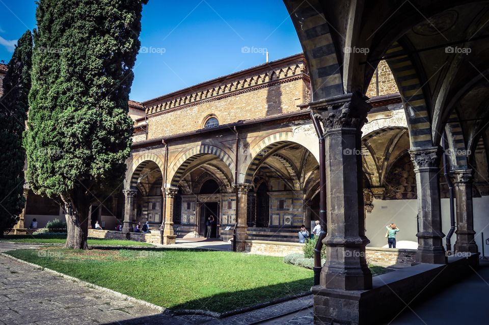 Cloister of the convent of santa maria novella