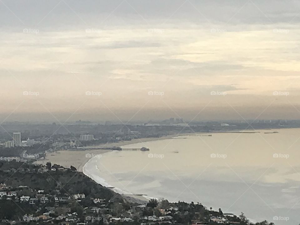 View of Los Angeles from Los leones canyon
