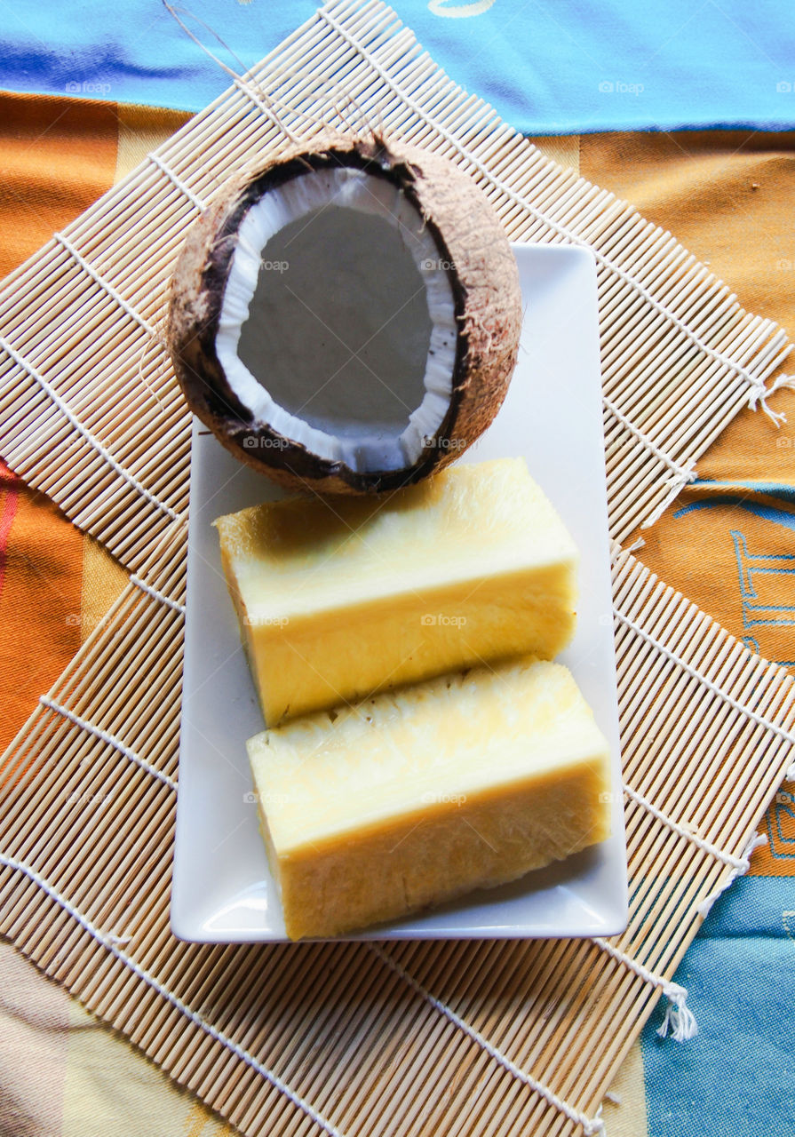pineapple and coconut