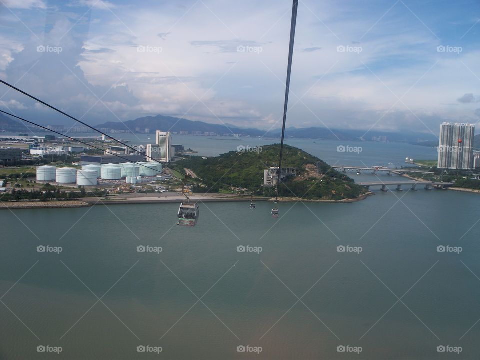 Ngong Ping 360 gondola lift in Hong Kong