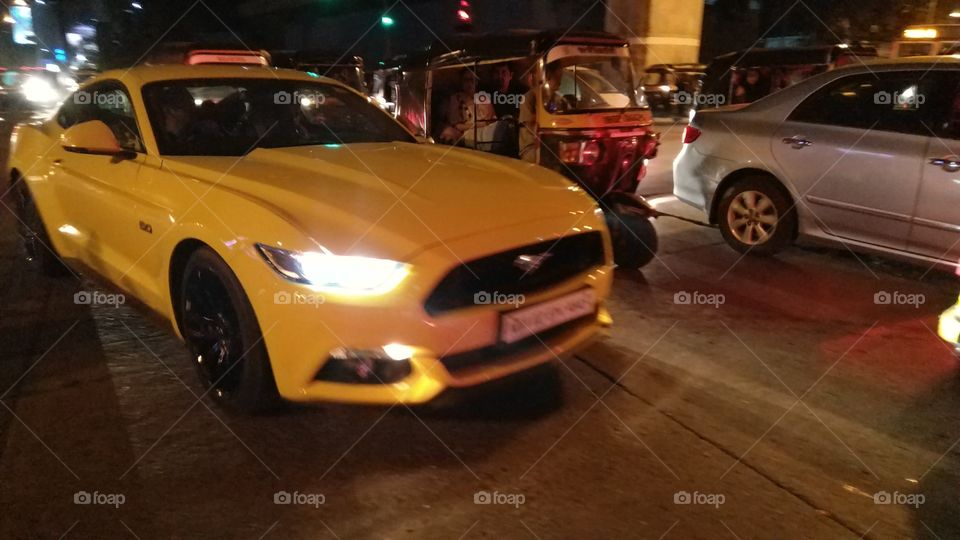 mustang vs taxi