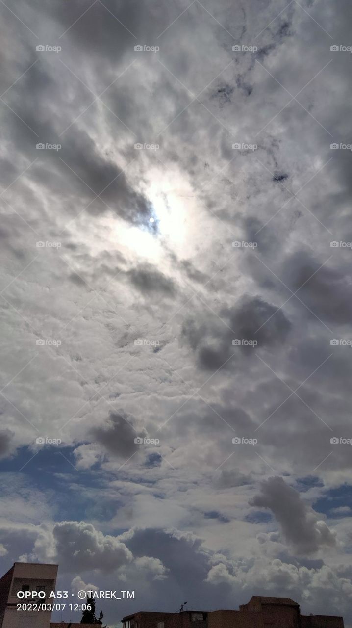 Beautiful sky with clouds