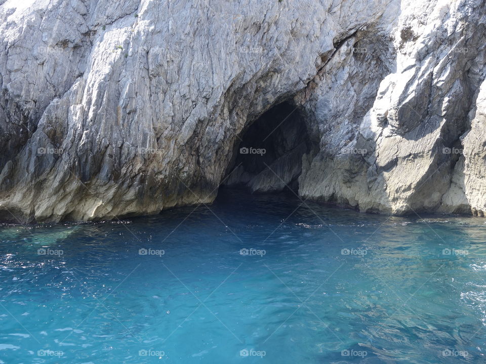 Cave in the sea