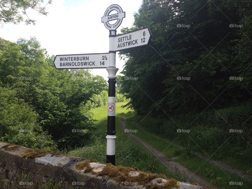 united kingdom england yorkshire signpost by freetommy