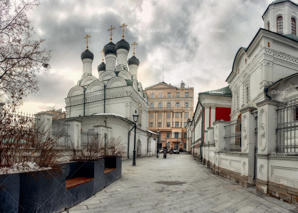 Michael's and Fedor’s of Chernigov Church. Chernigov lane in Moscow, Russia