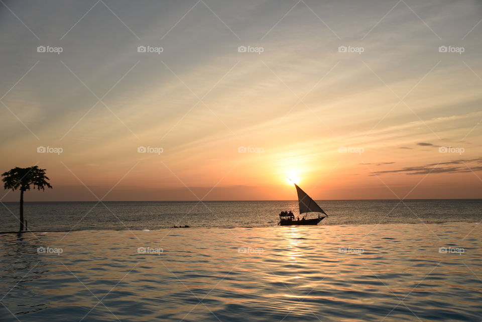 Sunset in Zanzibar 