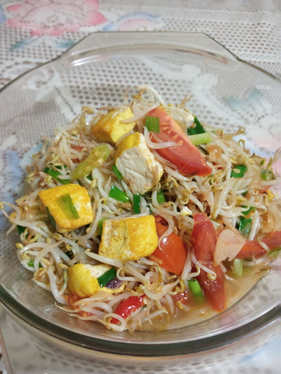 Bean Sprouts vegetable, Indonesian food