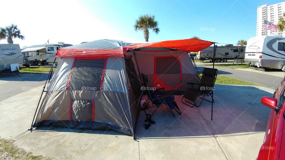 Beach Front Camping in Myrtle Beach, South Carolina