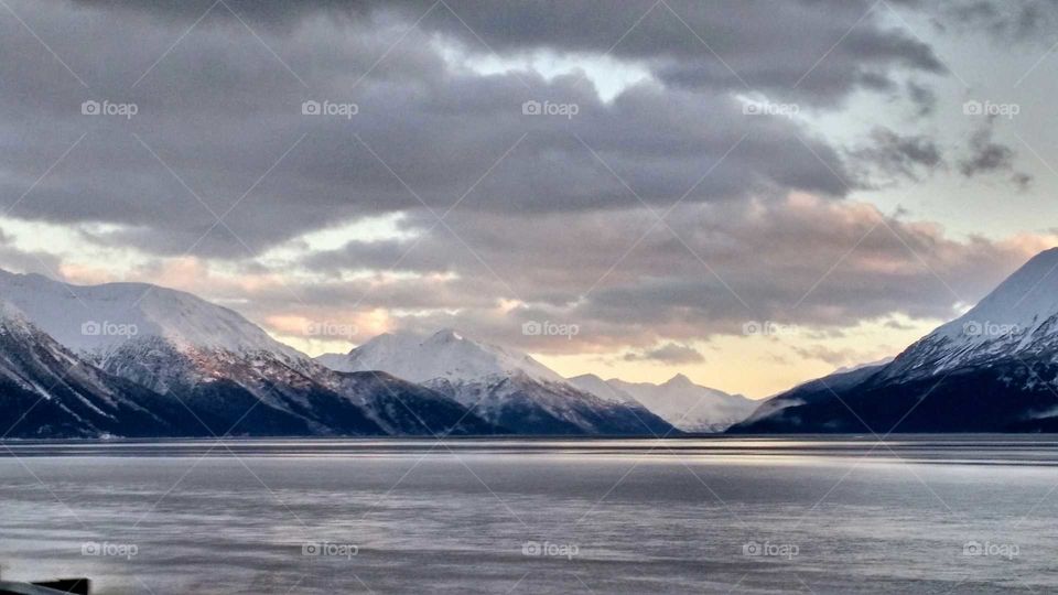 Snow, Water, Mountain, No Person, Travel