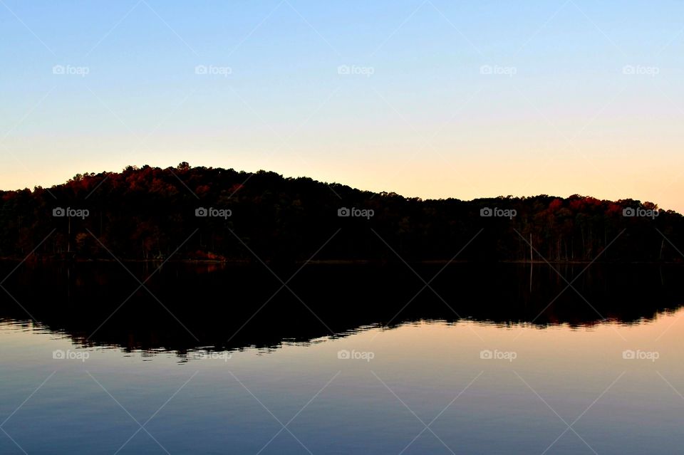 reflections on a lake.