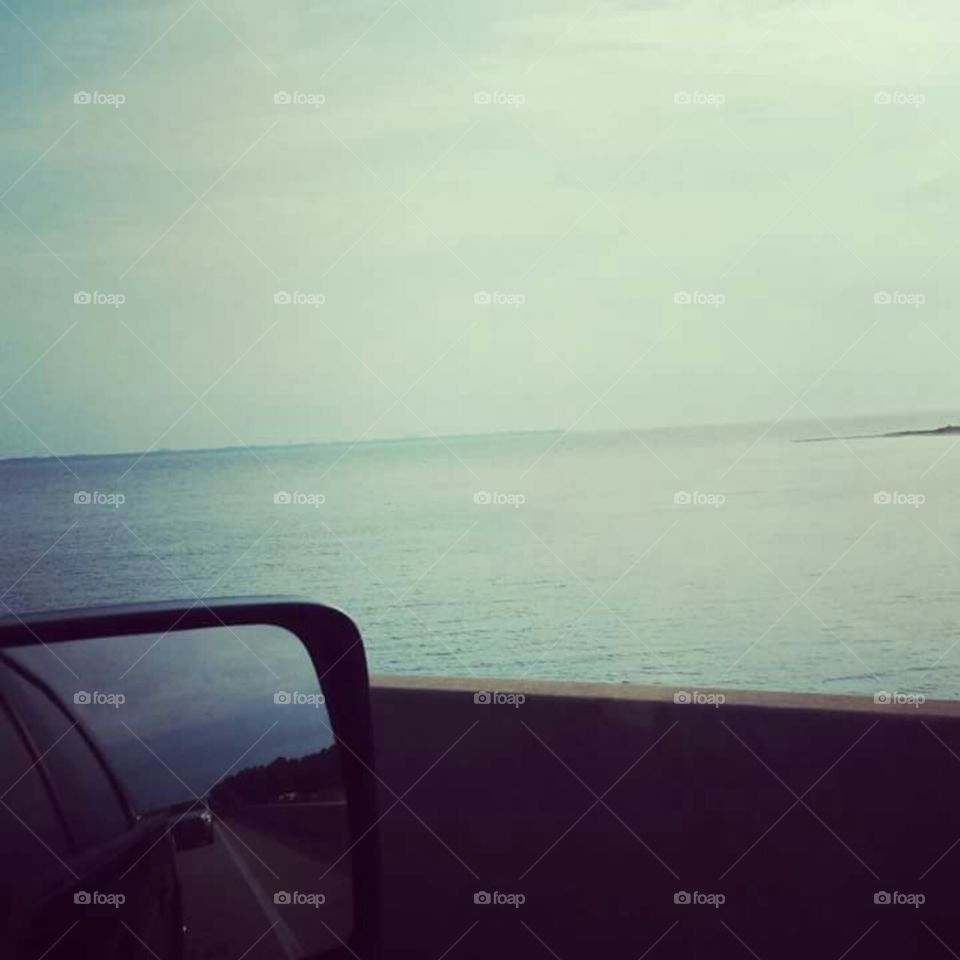 driving toward vacation