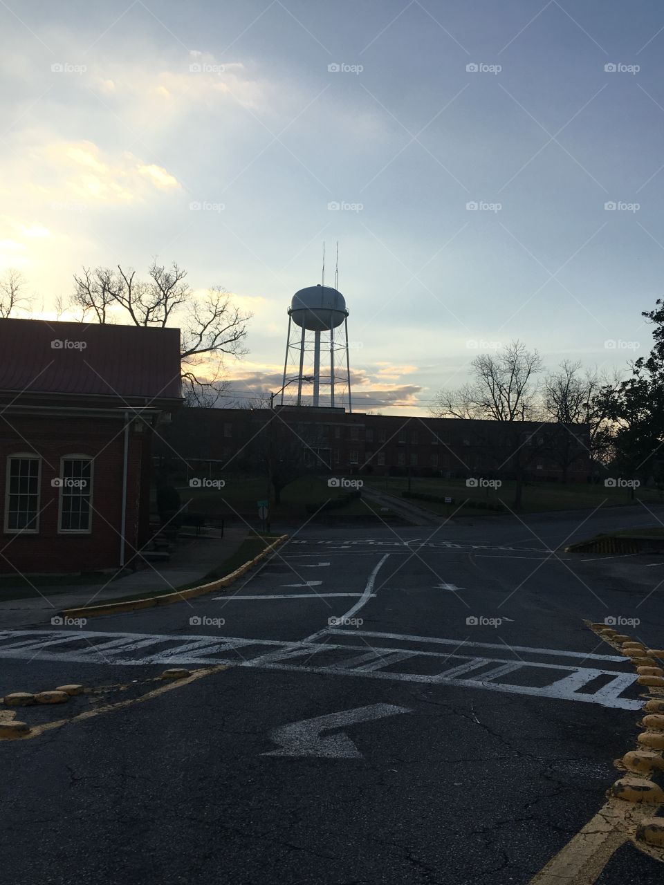 Sunset on a Southern town