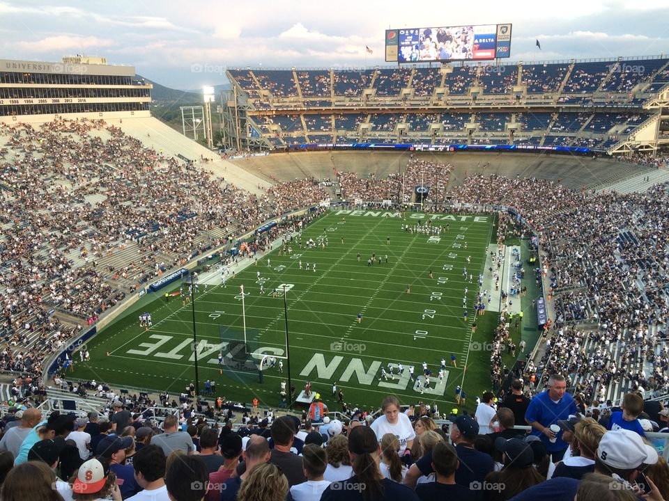 Penn State State College PA football lights, field, stadium