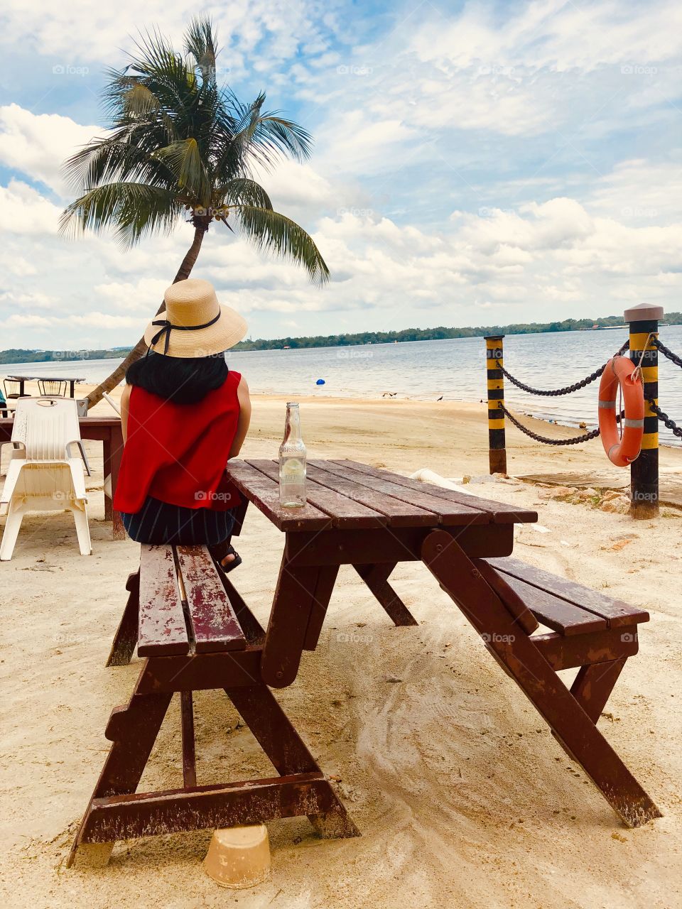 Relax quiet serene beach 