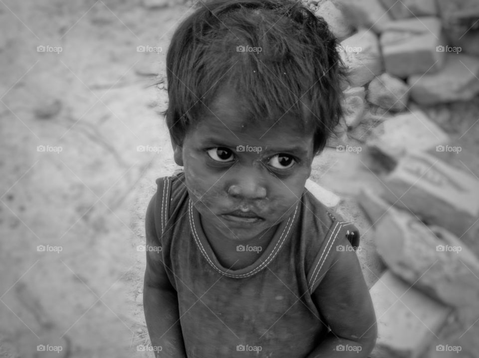 Innocent face child portrait