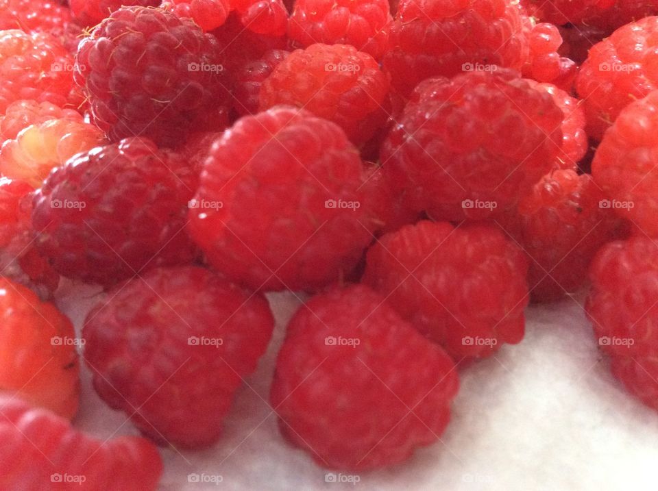Delicious berries
Red raspberries
