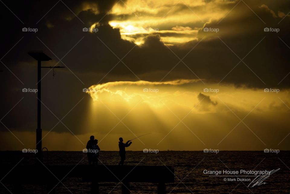 Sunset, Dawn, Silhouette, Sun, Backlit