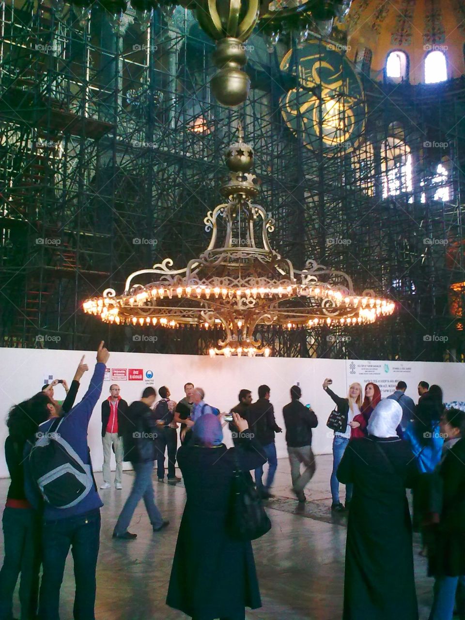 People in the museum