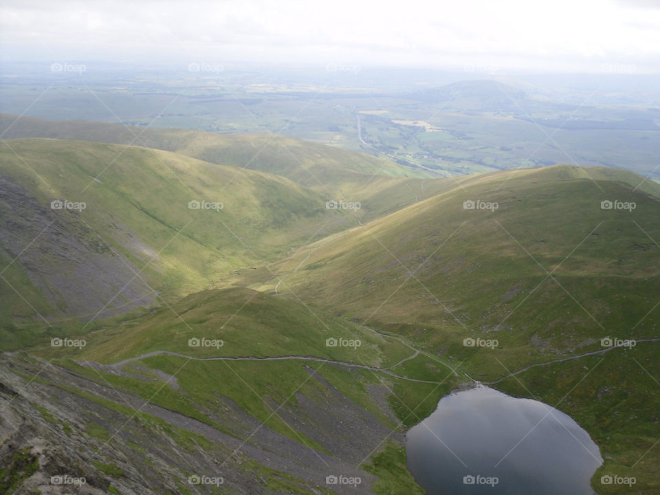 lake walking mountains view by samspeed87