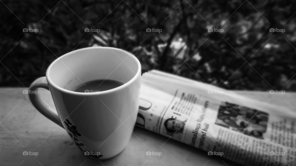 Coffee and newspaper