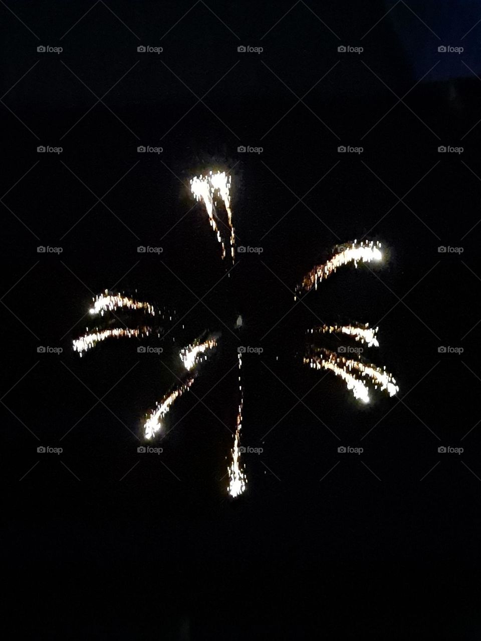 Fireworks on the beach