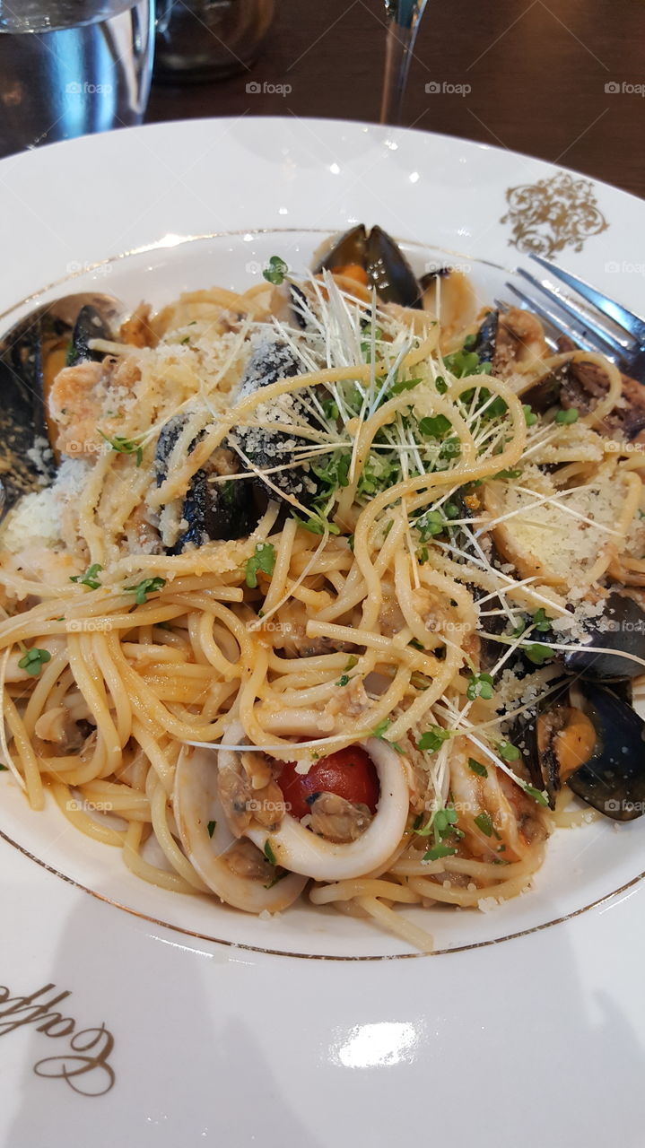 seafood pasta in London