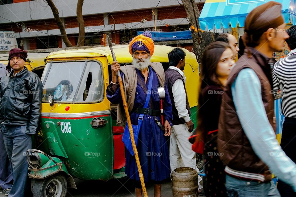 Old Sikh in India Delhi 