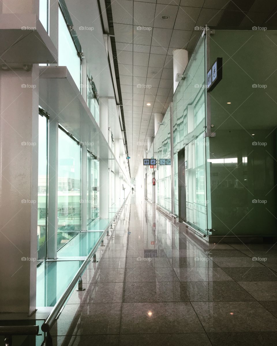Longest Hallway glass lines architecture design