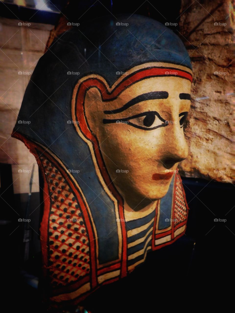 Egyptian mask at musem