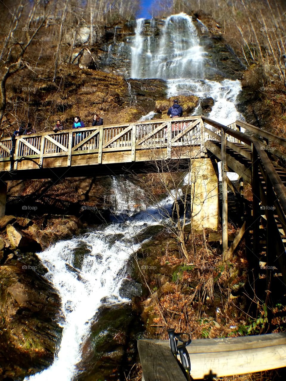 Amicalola falls, in the Amicalola falls state park,  Georgia
