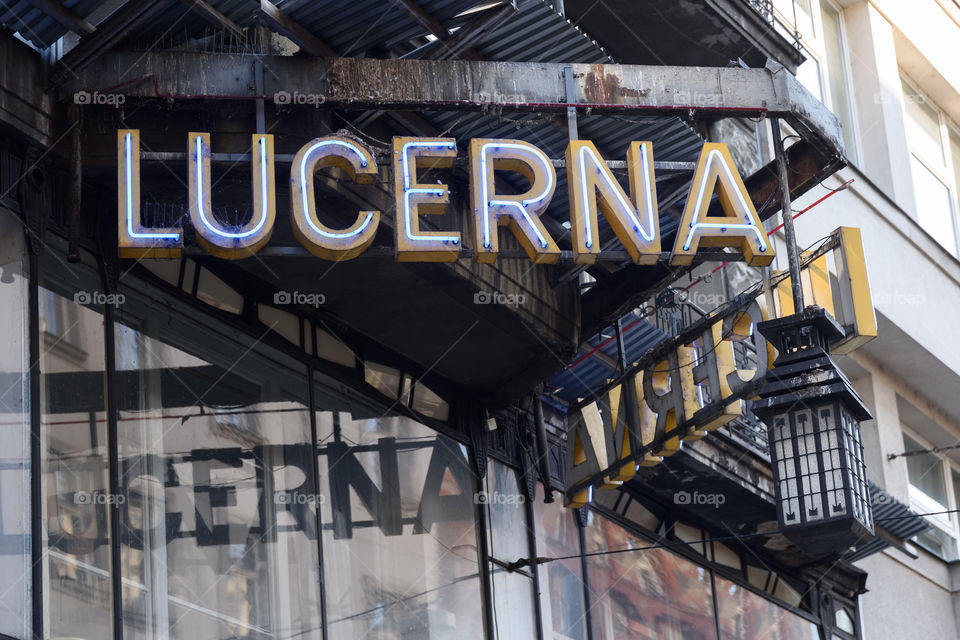 Lucerna music bar in Prague, Czech Republic