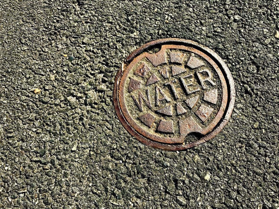 Water System Cover on Street