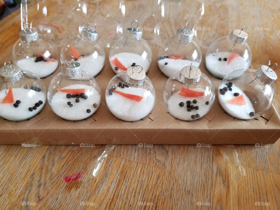 snowman Christmas ornaments