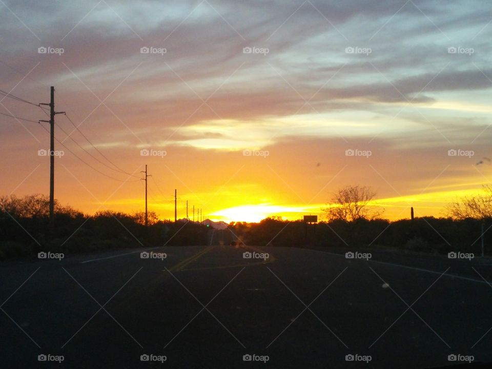 AZ sunset . just driving noticed this beautiful sunset 