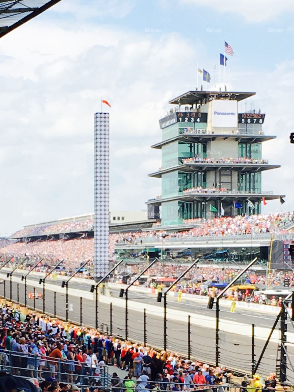 Indianapolis 500 White Flag End of the Race 2017.