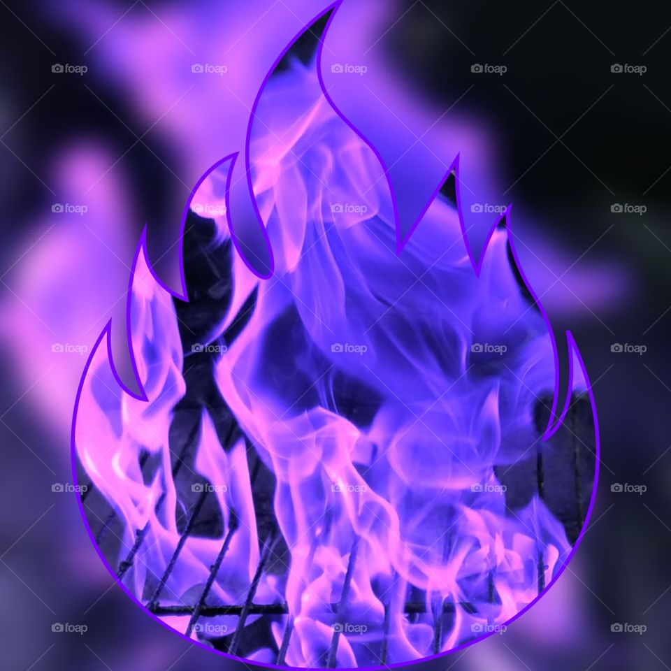 Special purple flames