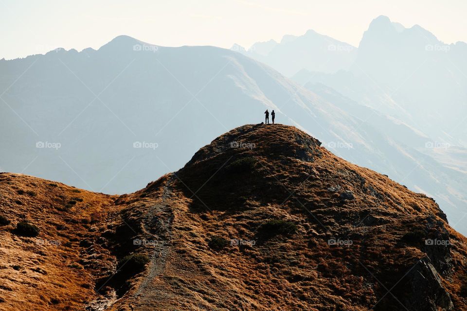 Mountain landscape in Tatra National Park in Poland. Popular tourist attraction. Amazing nature scenery. Best famous travel locations. Beauty of nature concept background