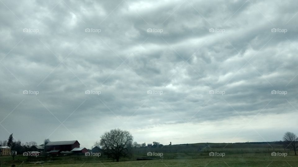 Landscape, Storm, Sky, Nature, Field