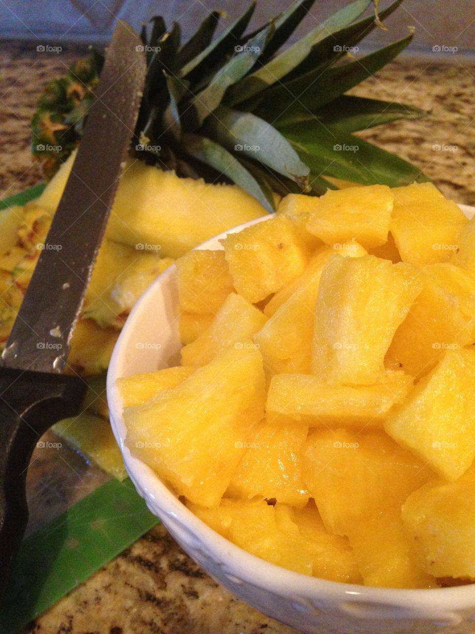 Tastes of Hawaii. Fresh pineapple