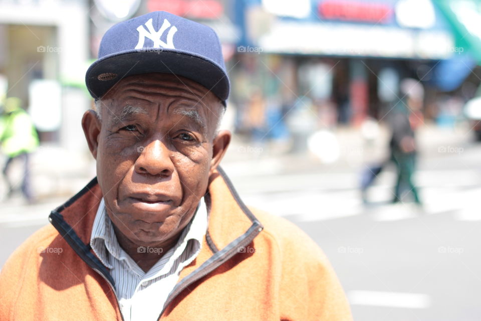 New York Man. Elderly New York Man