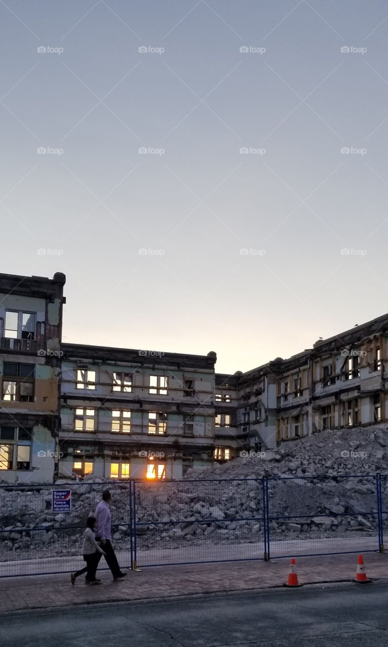 Abandoned building Sunrise...