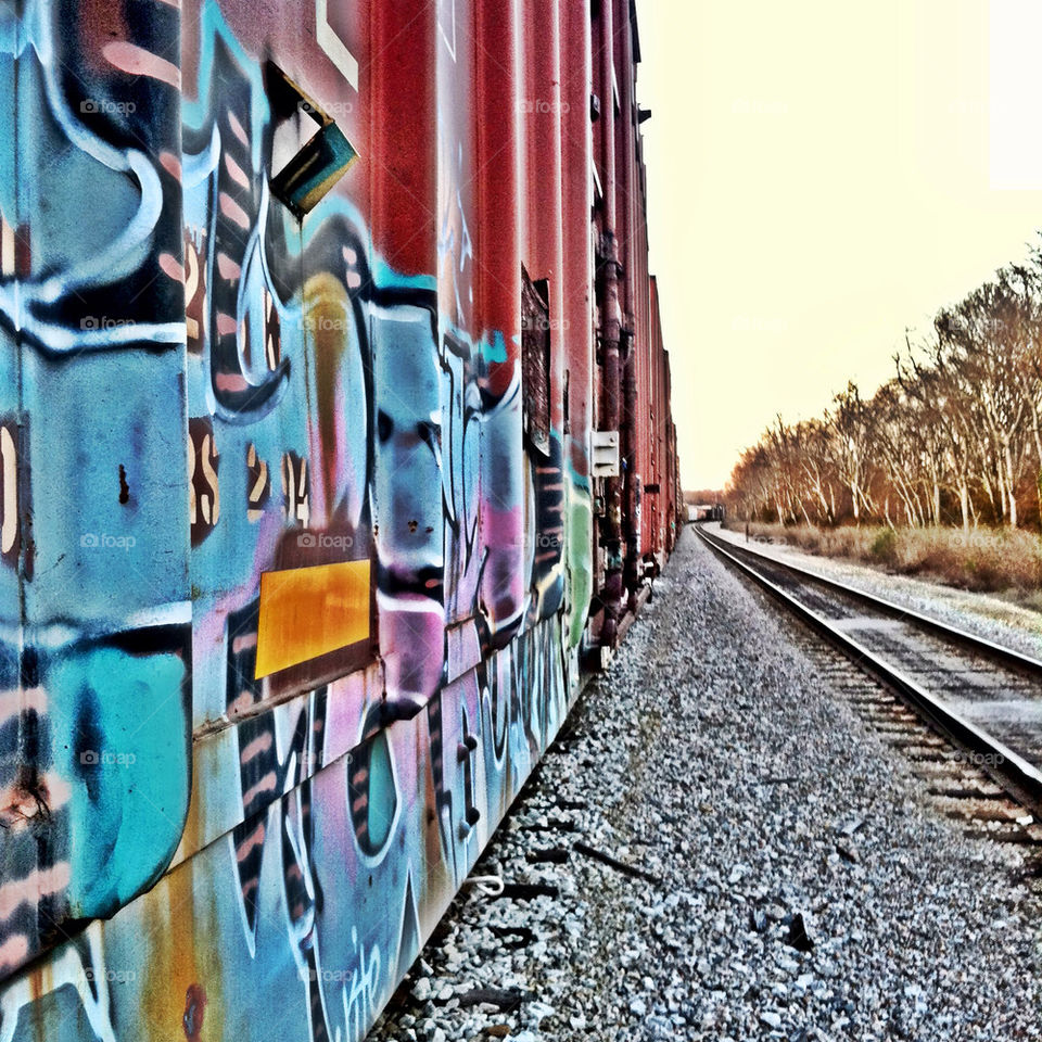 graffiti china train paint by sr_photography