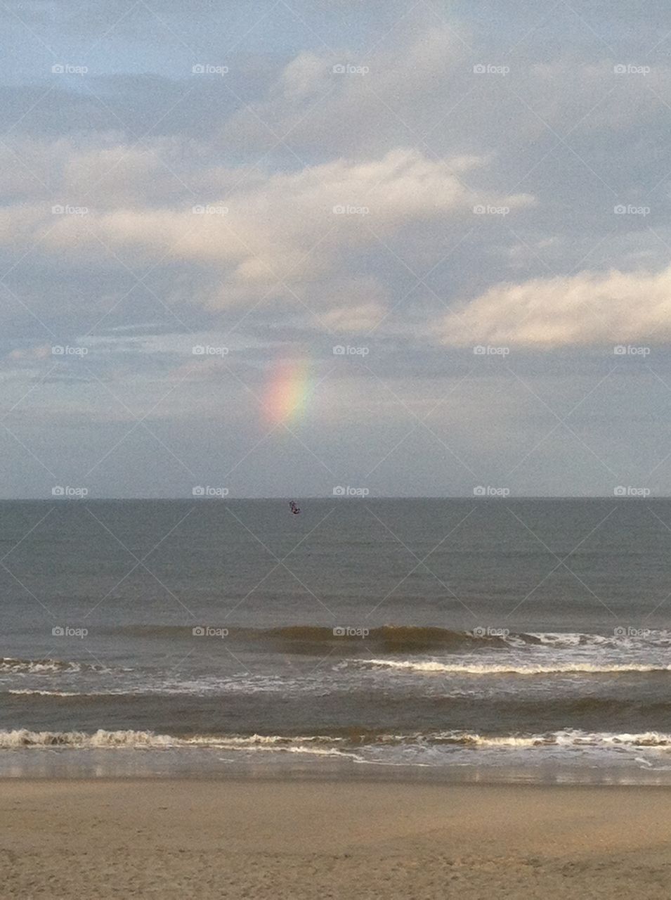 Rainbow over NC ocean