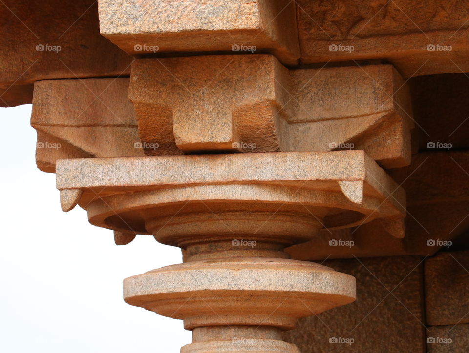 golden disk stone structure