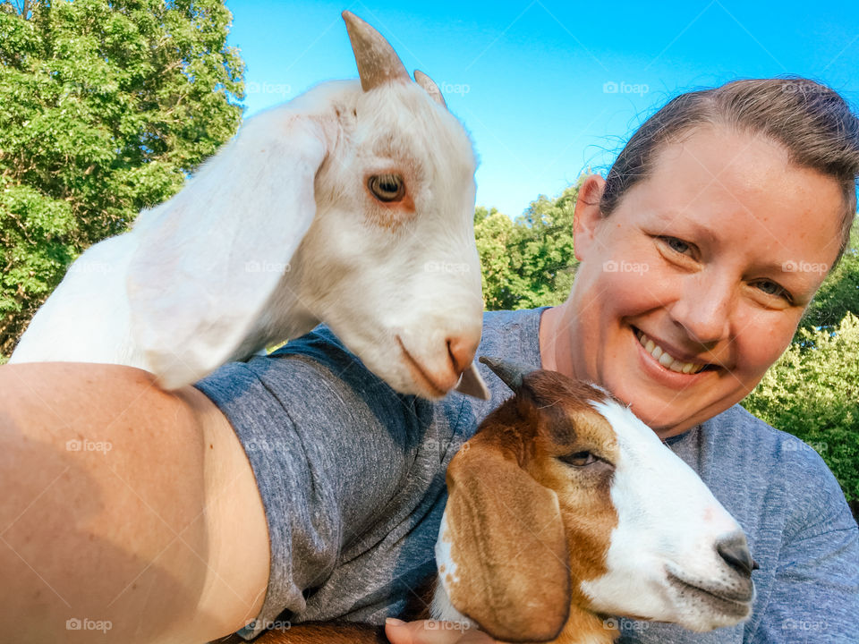 Selfie with My Goats 