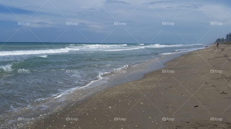 relaxing by the shore
