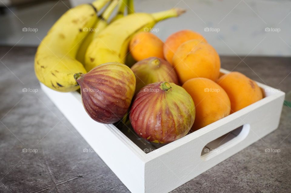 box of seasonal fruit