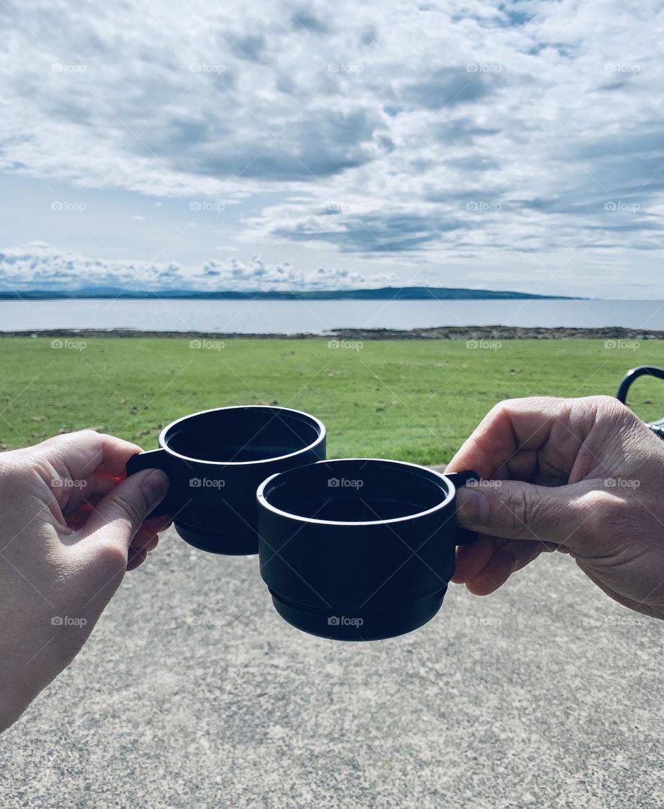 Tea party in the nature of Scotland