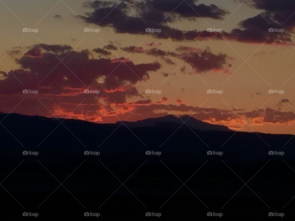 Sunset, No Person, Dawn, Evening, Mountain